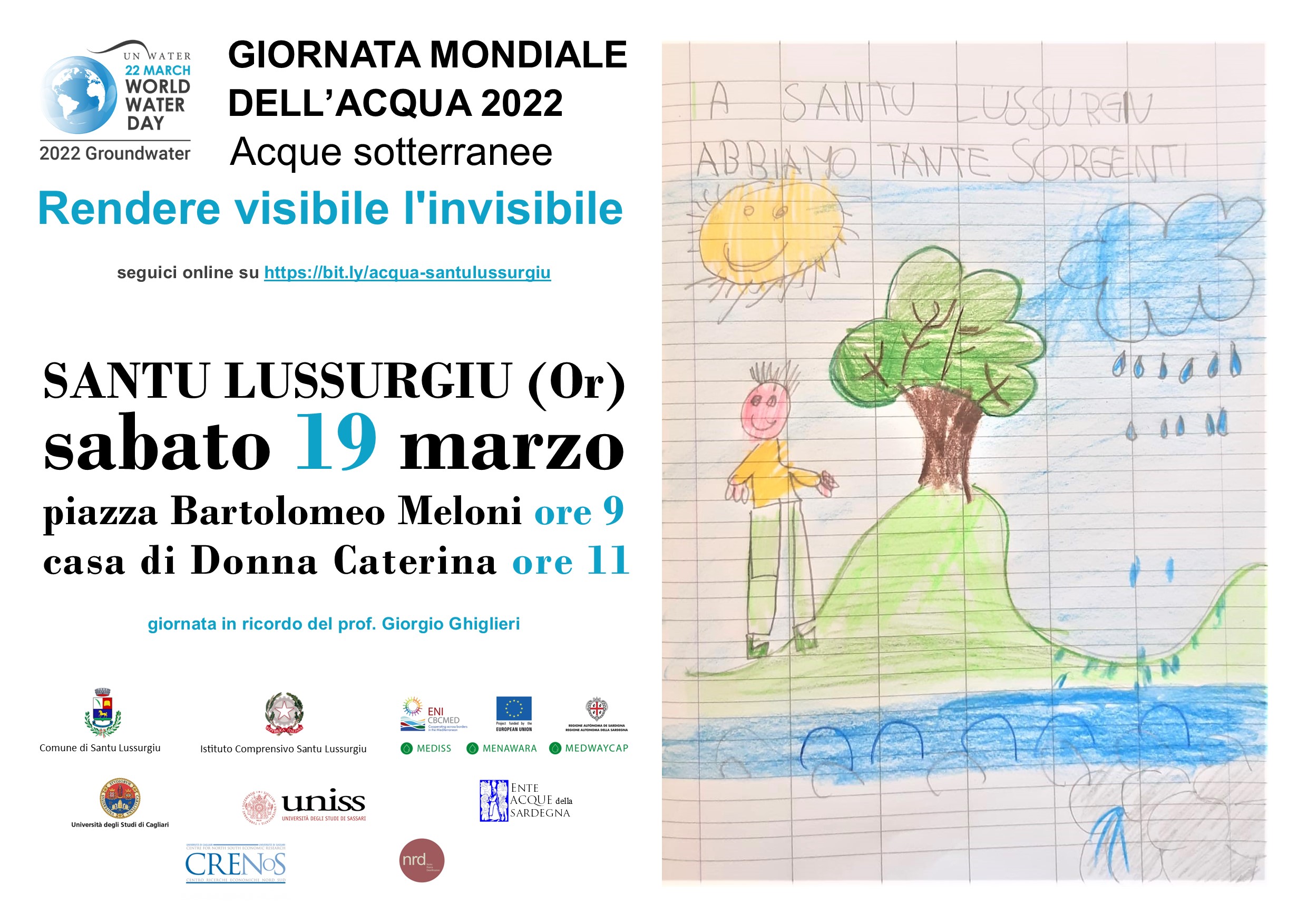 Locandina manifestazione Santu Lussurgiu 19 marzo 2022